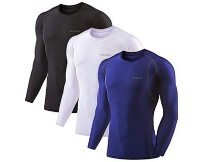 DEVOPS Men's Athletic Long Sleeve Compression Shirts
