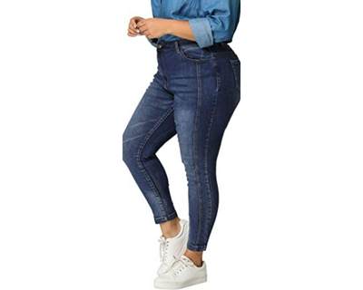 Agnes Orinda Women's Plus Size Stretch Skinny Jeans